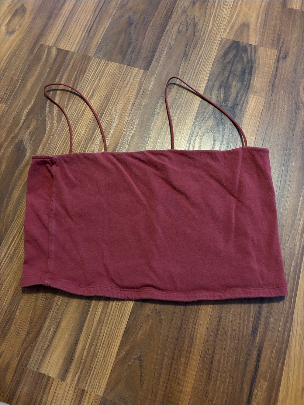 Aeropostale Maroon Spaghetti Strap Crop Camisole